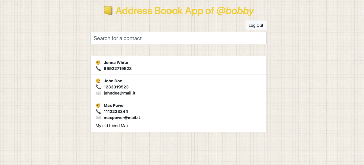 Address Book App